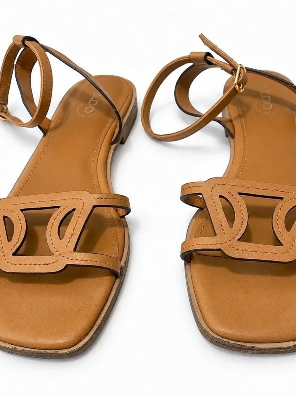 ALDO Women's Brown Ankle Strap Sandals
